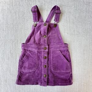 Jamie Kay Purple Corduroy Overall Skirt VGUC 6